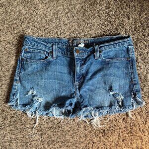 Abercrombie and Fitch A&F Women’s Emma cutoff Jean shorts 10s